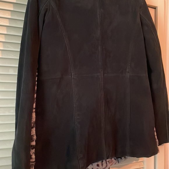 Leather and leopard jacket - Picture 5 of 10